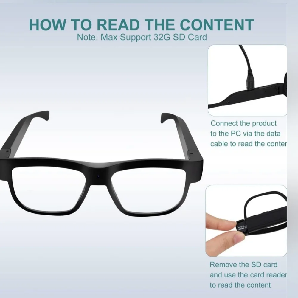 HD 32G Smart Camera Glasses